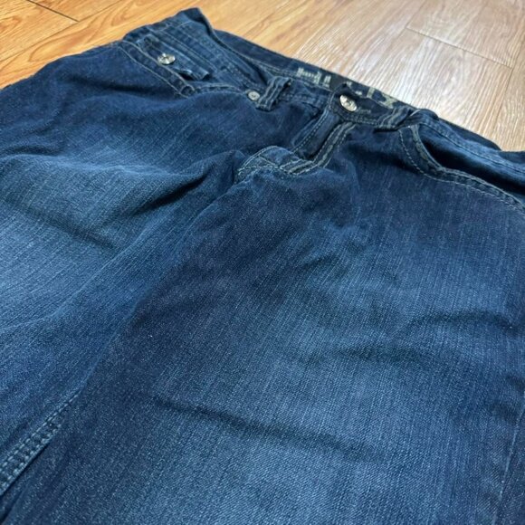 Helix Y2K‎ Baggy Dark Wash Blue Skater Grudge Jeans - Picture 3 of 8